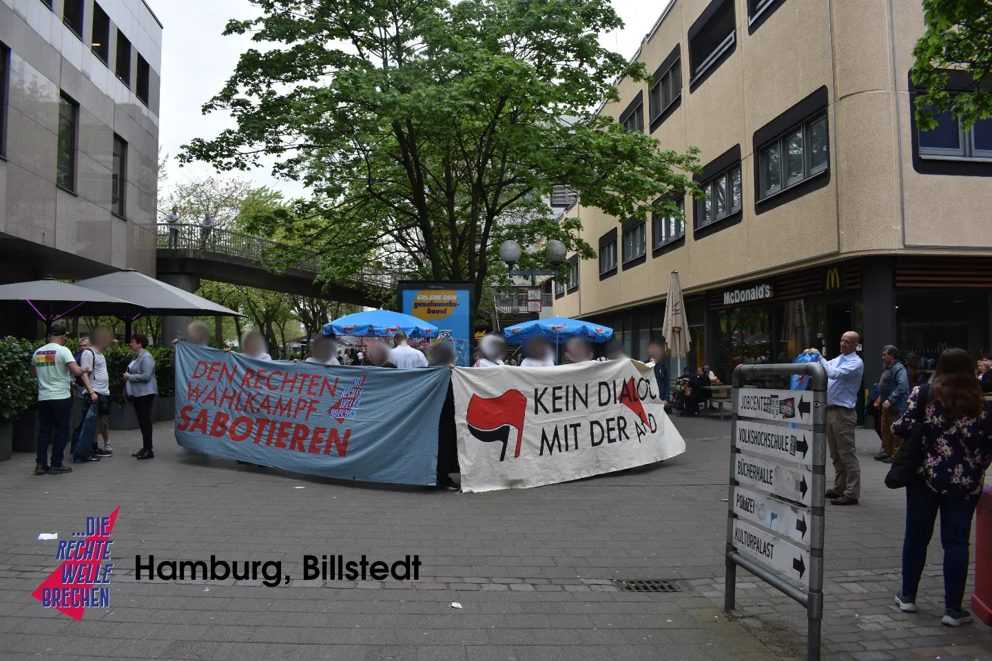 AfD Stand in Billstedt und Finkenwerder gestört!